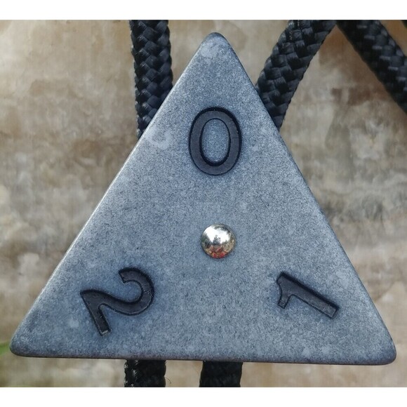 Handcrafted Trionimo Tile Bolo Tie, Game Lover Gift - Picture 7 of 10